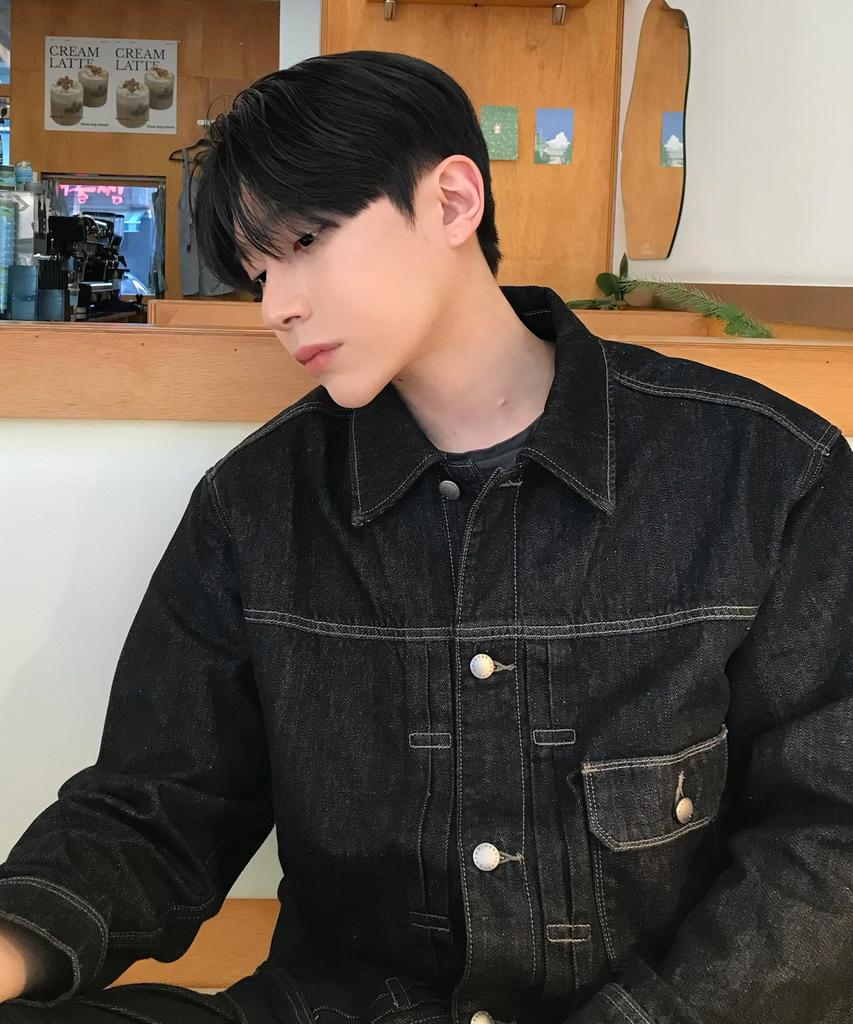 Mindbridge Black Raw Denim Trucker Jacket
