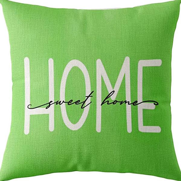 Flowers Daisy Tulip Printed Linen Pillow Case Home Living Room Sofa Bedroom Pillow Case