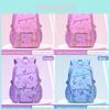 Kuromi Kinder Schulrucksack mit atmungsaktivem Nylon und gepolsterten Trägern für Mädchen