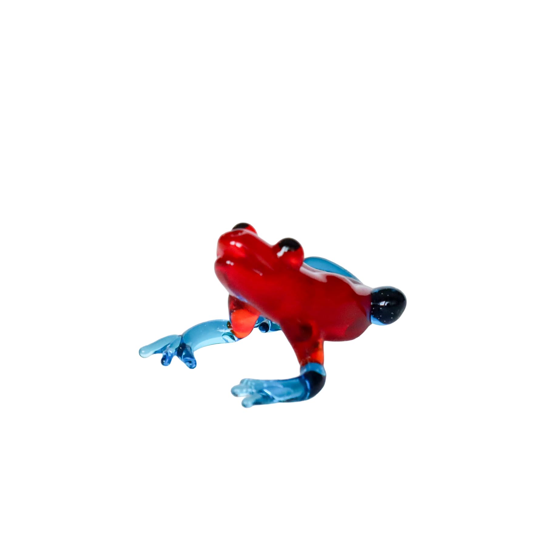 Four Cart Cute Handmade Glass Strawberry Poison Dart Frog