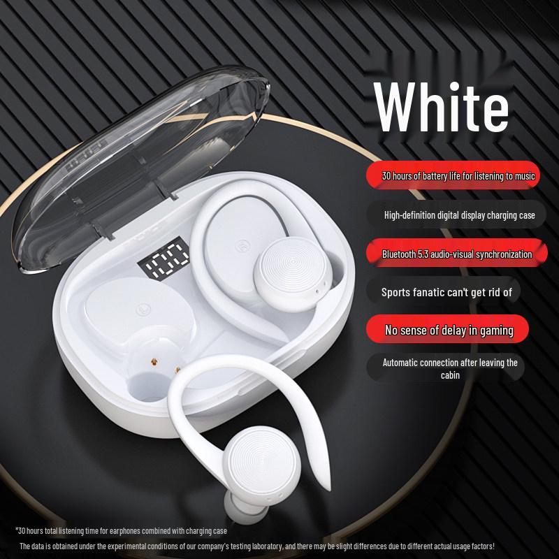 2024 New Wireless Sport Ear-hook Bluetooth Headphones: Ultra-Long Battery Life, Noise Cancelling, In-Ear Design for Men and Women