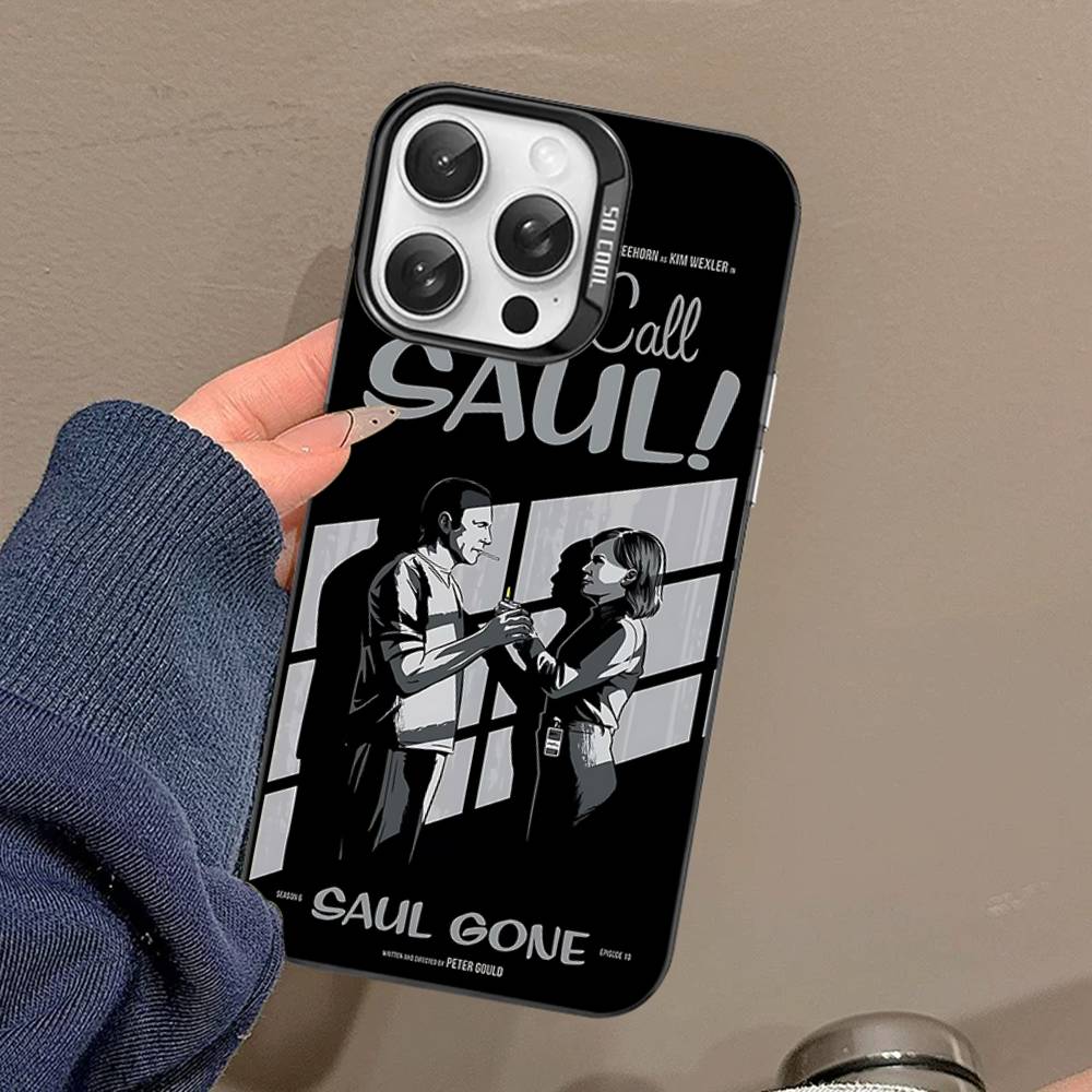 B-Better Call Saul Phone Case For IPhone 17 16 15 14 11 12 13 Pro Max Plus Pro Colored Silver Cover