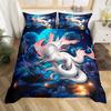 Feelyou Cherry Blossoms Bedding Set Chic Crane Duvet Cover for Kids Girls Women Ocean Wave Decor Comforter Cover Pink Japanese Ukiyoe Theme