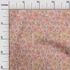 oneOone Cotton Flex Dusty Pink Fabric Floral Retro Diy Clothing Quilting Fabric Print Fabric By Yard 40 Inch
