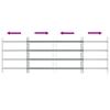 Window Security Grille with 4 Horizontal Bars 3 pcs