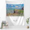 Postcard Oil Painting Tapestry Wall Hanging Art Simple Bohemian Hippie Dormitory Bedroom Living Room Home Decor