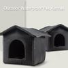 Outdoor Feral Cat Shelter Rainproof Winter Warmth Enclosed Cat Dog Sleeping House For Outdoor Puppy Shelter
