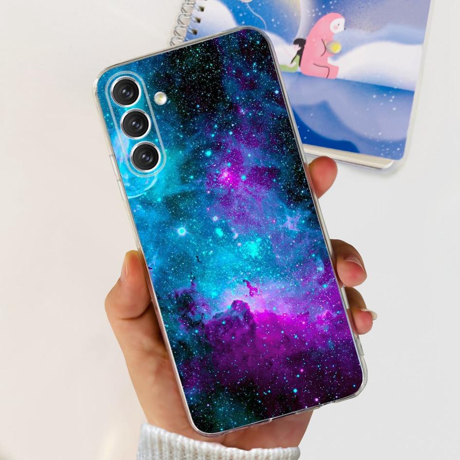 For Samsung A24 4G Case 2023 Popular Flower Astronaut Transparent Cover Soft Phone Case For Samsung A24 A14 5G SM-A146B A 24 Bag