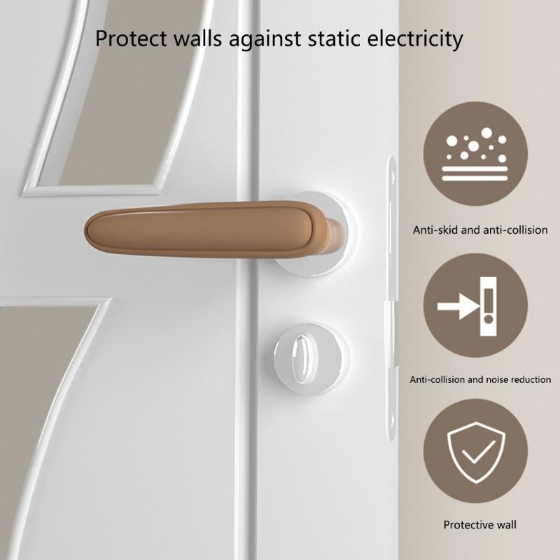 Pack Of 2 Door Handles Covers Rubber Door Knob Protective Gloves for Home Use to Prevent Dust and Damage