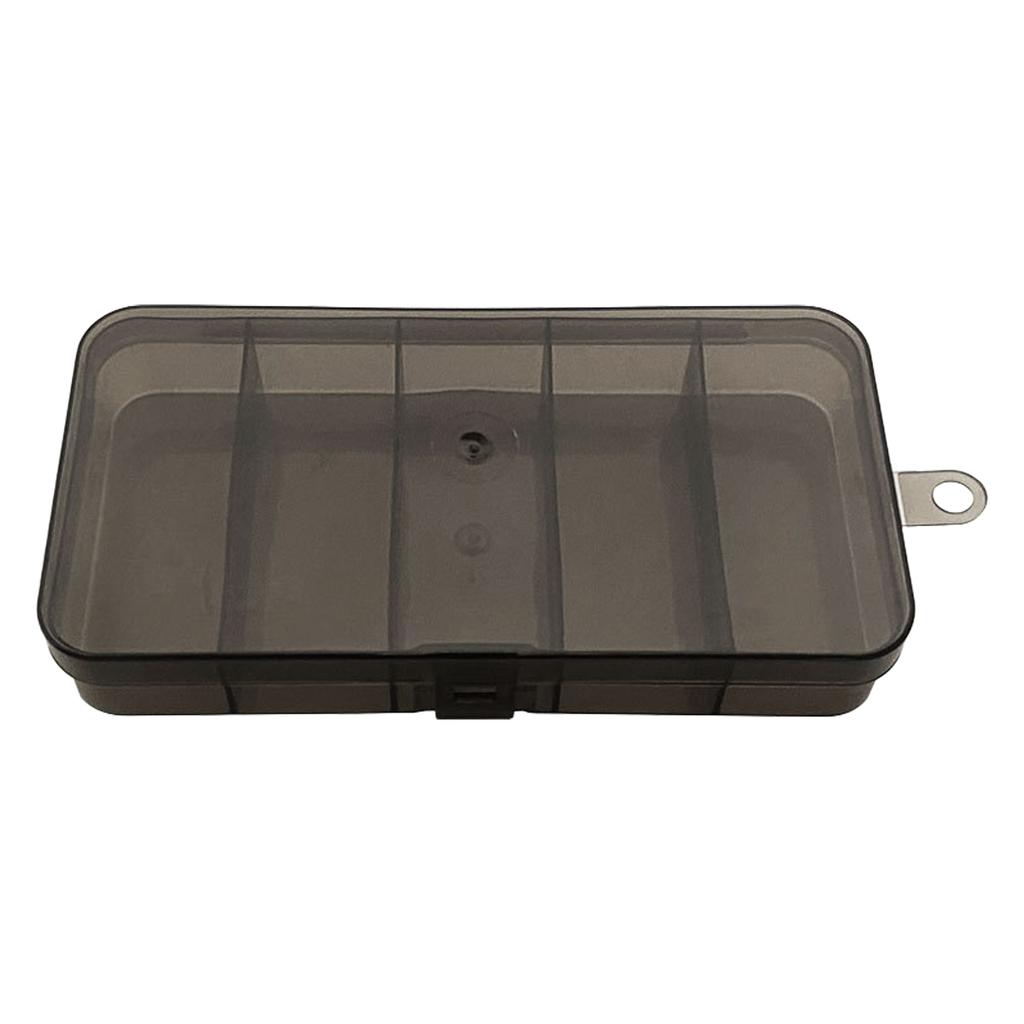 Mini 5 Compartment Plastic Bait Box Transparent Fishing Tackle Storage Box for Lure Hooks Outdoor Angling Accessories