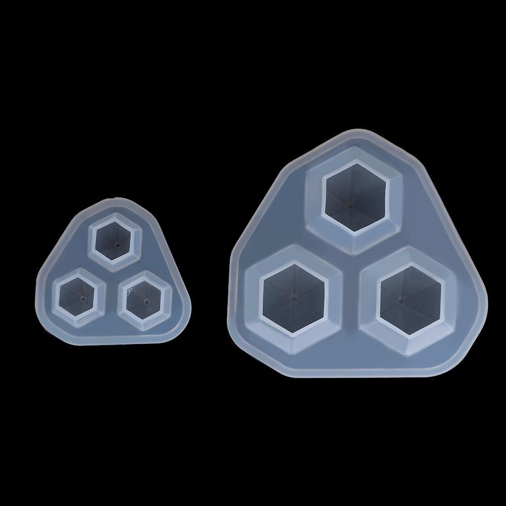 3 In 1 Cutting Shape Type Craft DIY Resin Diamond Mold Silicone Mould Jewelry Making Tool