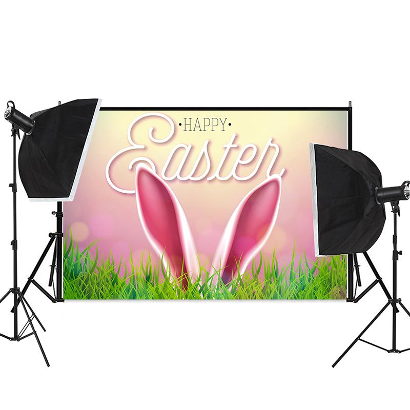 Easter Theme Background Cloth Egg Bunny Backdrop Photography Photographic Party Decor Background Photo Studio