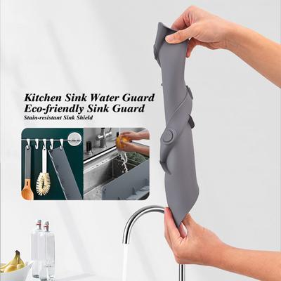 Diskbänk Water Guard Stänkskydd Återanvändbart Diskbänksskydd Silikonstänkskydd