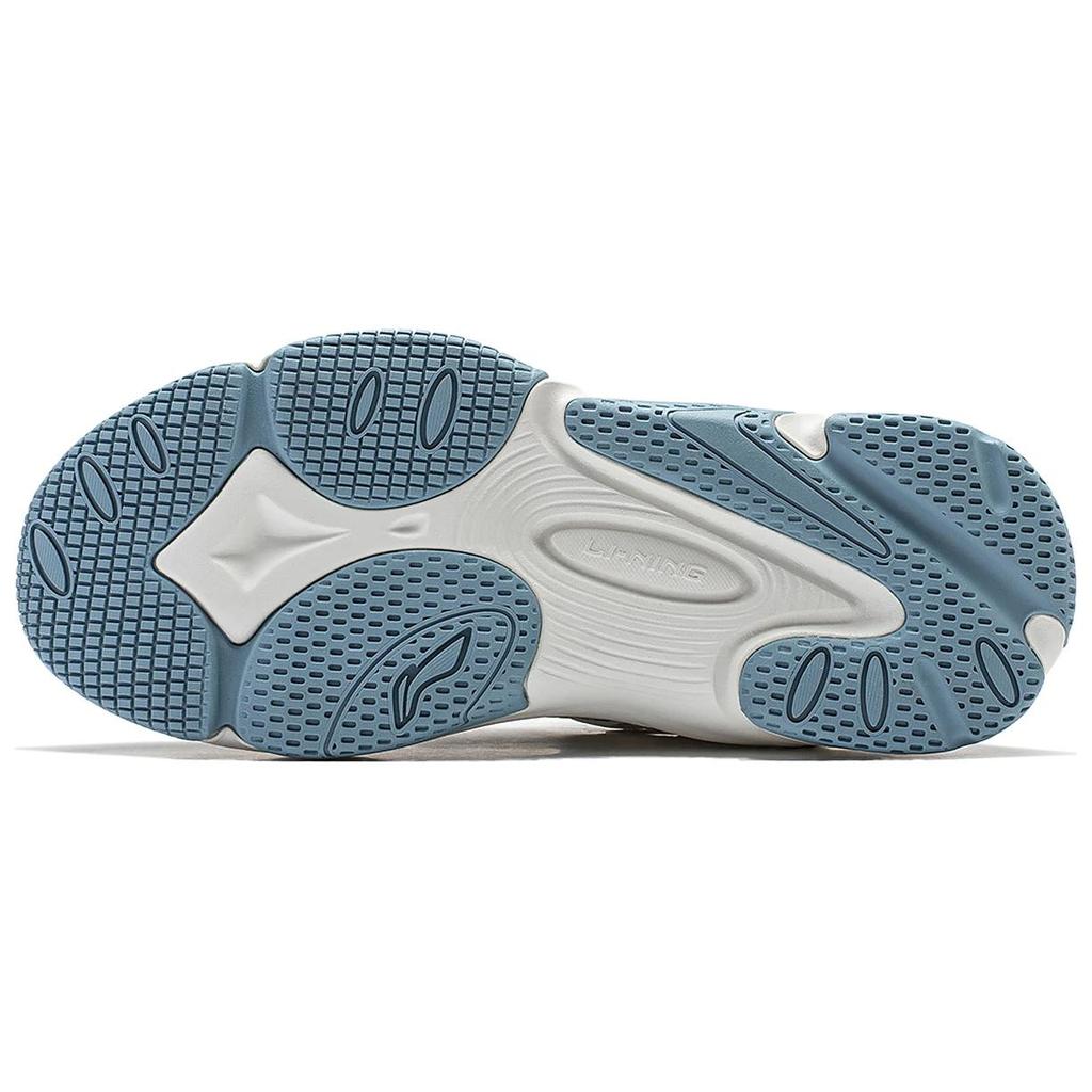 New LiNing Wing Wind Anti Slip Wear Resistant Low Top Casual Shoes Women's White Blue AGCT462-5