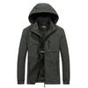 Jaqueta com Capuz Fina Masculina para Primavera e Outono Jaqueta Anti-respingo Grande Tamanho para Uso Externo Jaqueta Casual Masculina