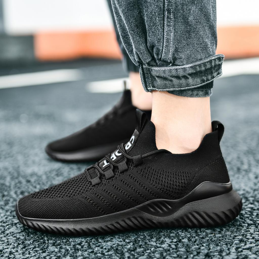 2022 Newest Men Casual Shoes Black White Shoes For Men Sneakers Lightweight Breathable Walking Tenis Masculino Zapatillas Hombre
