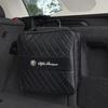 Bolsa de Almacenamiento de Cuero para Coche de Alta Capacidad Bolso de Mano para Maletero de Automóvil Para Alfa Romeo Giulietta 159 Mito Giulia Stelvio 147 156 Tonale Brera