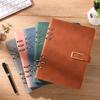 A5 Notebook Simple Office Gift Loose Leaf Vintage Planner Notebooks Creative Buckle Ring Thick Notepads Account Writing Pads