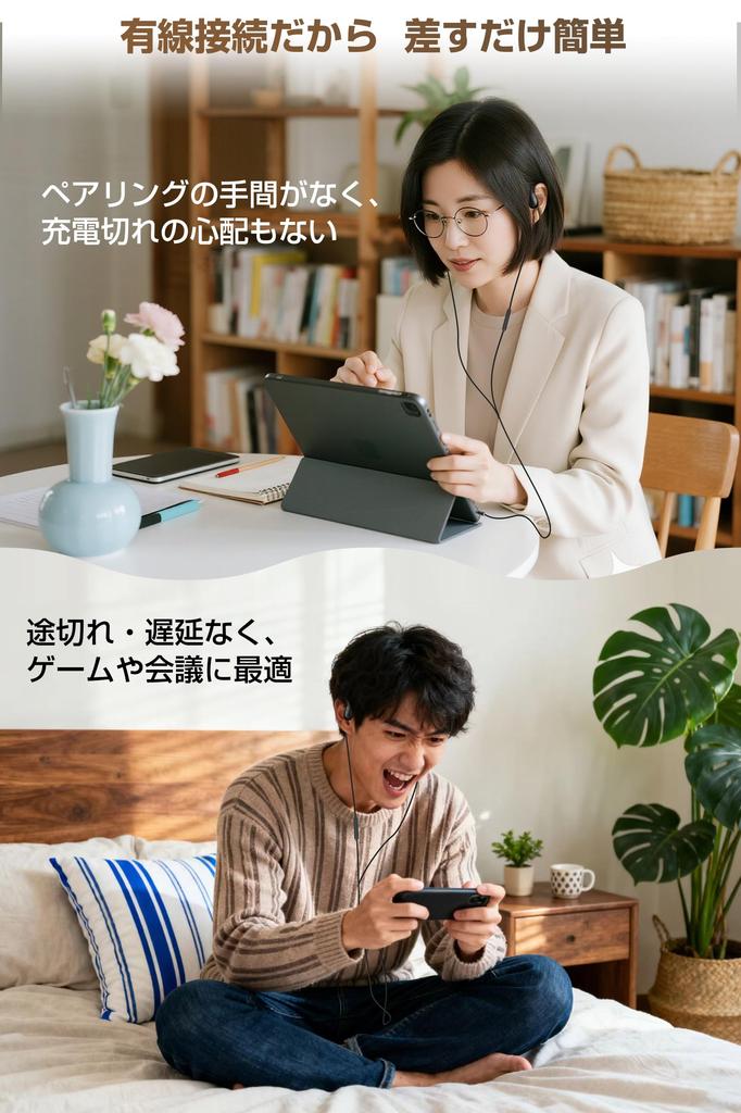 Improved Wired Earphones with Ear Open and Evolved from Bone Conduction Open Zero Perfect for Online and Stereo Mini Plug [Latest 2.0] Hooks, Ear,