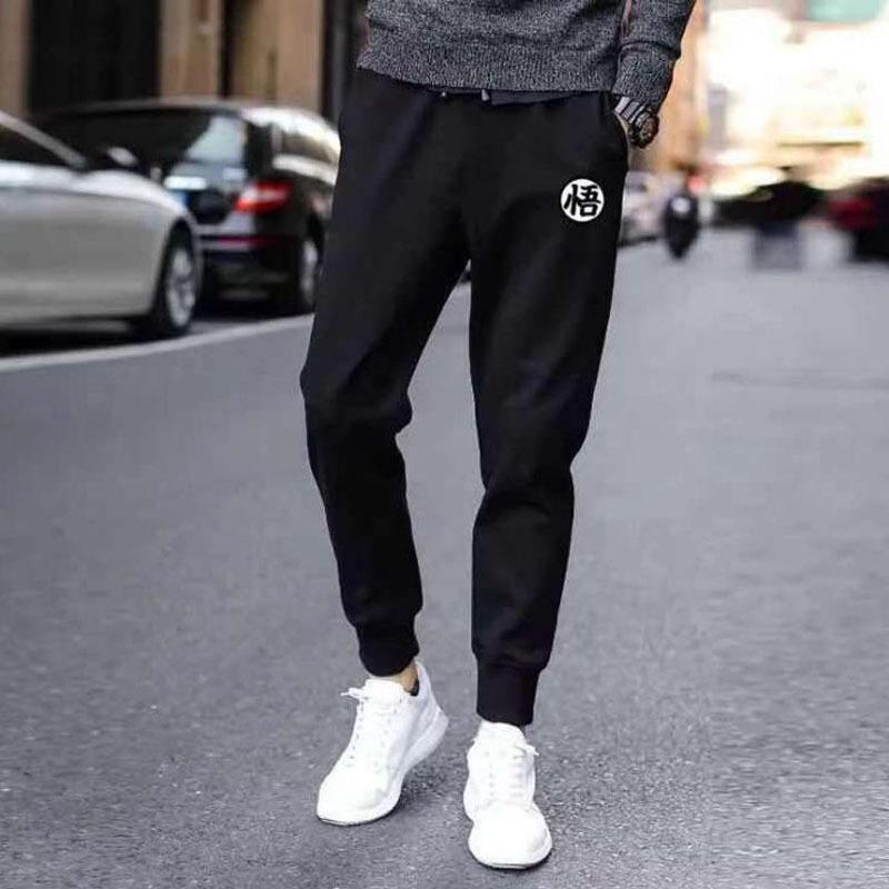 Casual Pants Men's Autumn Men's Large Size Solid Color Nine-point Pants Tied Feet Summer Loose Sports Trousers Quick-drying Men's Pants