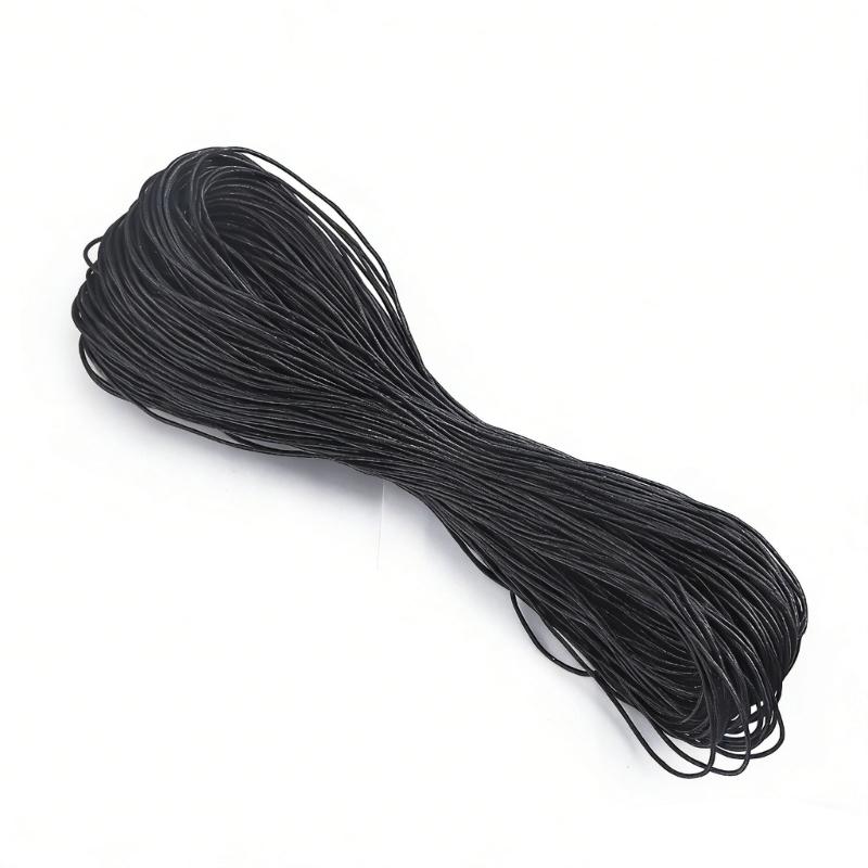 65.61yardX1mm Waxed Cotton Braiding Thread Weaving String for Handmade Bracelets Necklaces Jewelry Making Accessories