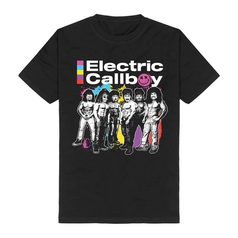 Vtg Electric Callboy Band Members Heavy Cotton All Size Black Unisex Shirt BL084 S