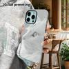 Phone Case: 2D Flat Design Suitable for iPhone 18, 17, 16, 15, 14, 13 Pro Film Protective Case, Couple Style, Long-haired White Cat, Christmas and Hal