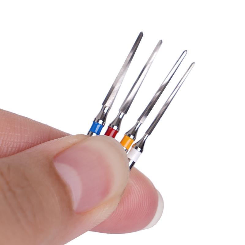 4Pcs/Box Dental Drills Fiber Post Engine Stainless Steel Drill Endodontic Root Canal Files Refills Instrument Dentistry Lab Tool
