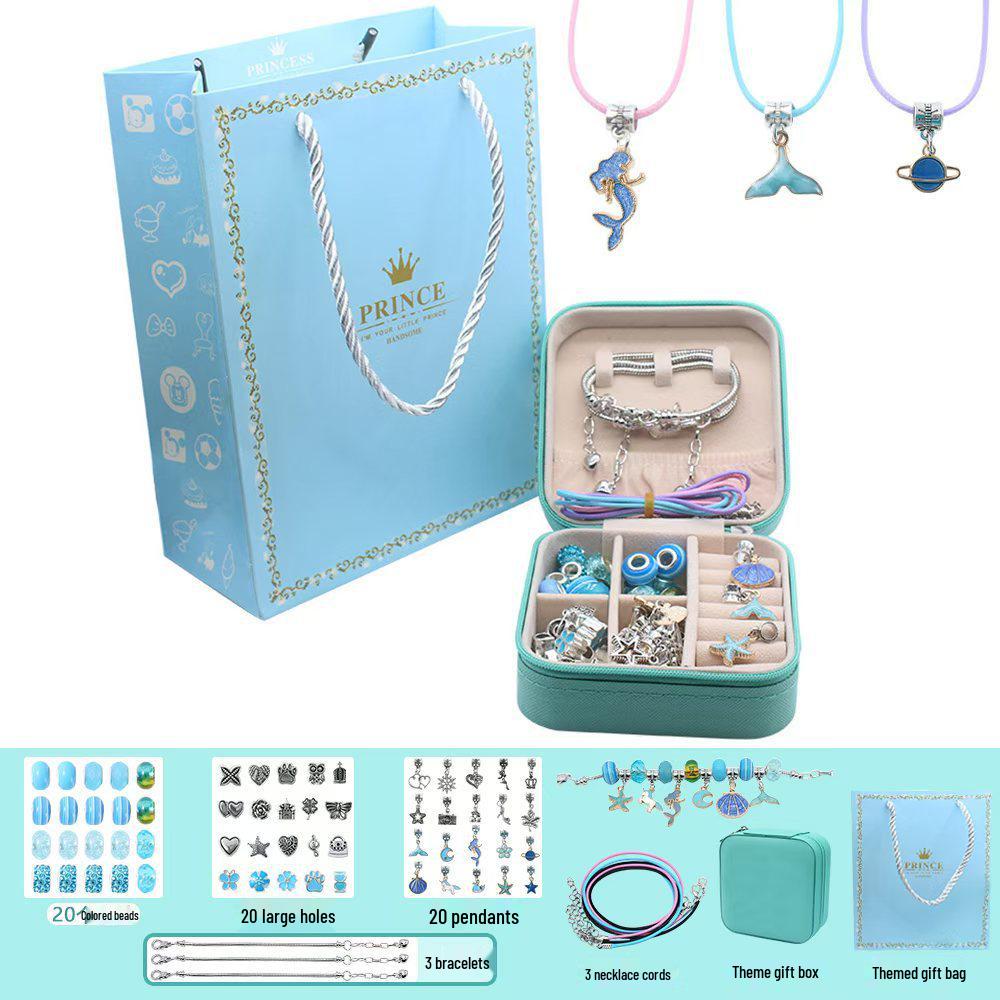 Unicorn Pink Crystal Beaded Bracelet DIY Kit for Kids