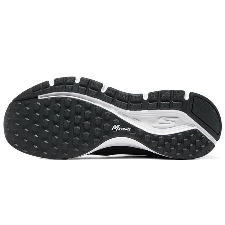Skechers Go Run Ammortizzazione Costante Tessuto Assorbimento degli Urti Durevoli Scarpe da Corsa Basse Uomo scarpe da corsa Nero Bianco 220375-BKW