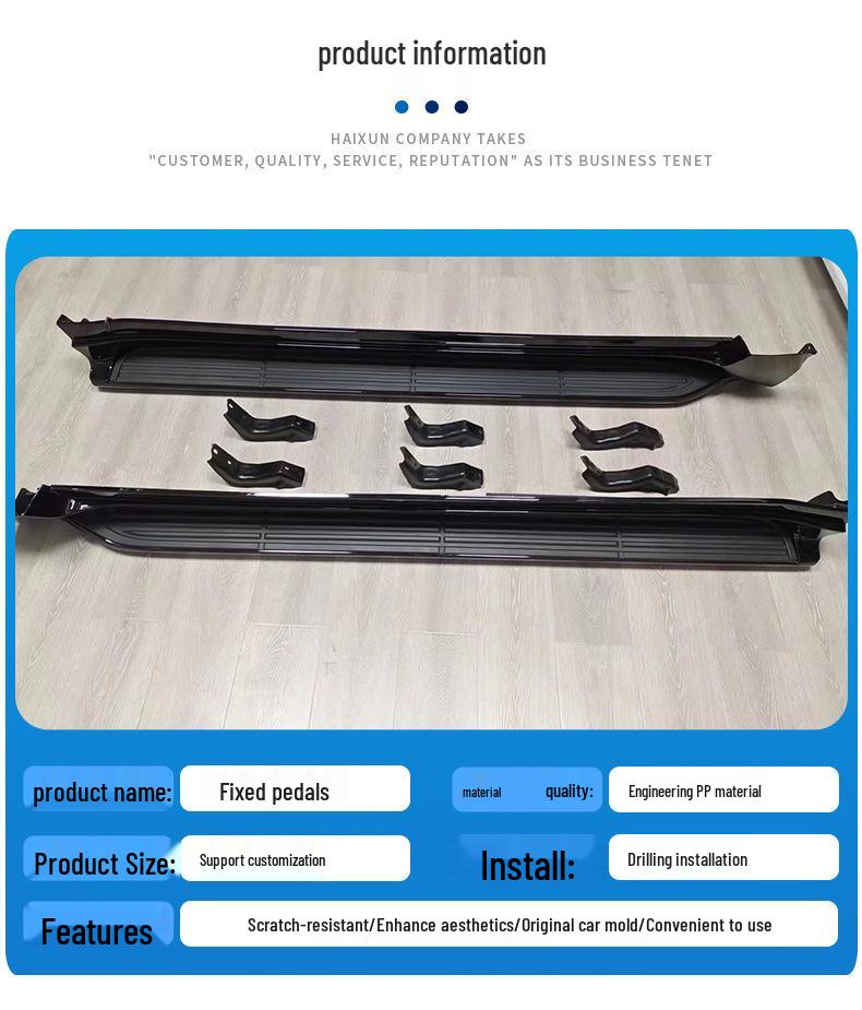 Toyota Land Cruiser Non-Slip Running Board Foot Pedal Accessory for SUVs