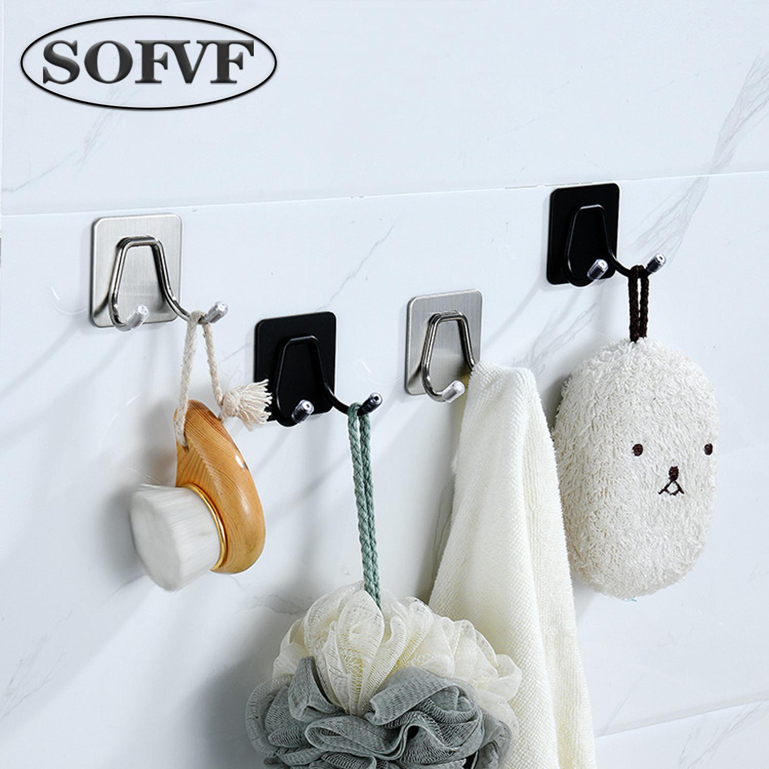 

304 stainless steel hook, self-adhesive, hole free hook