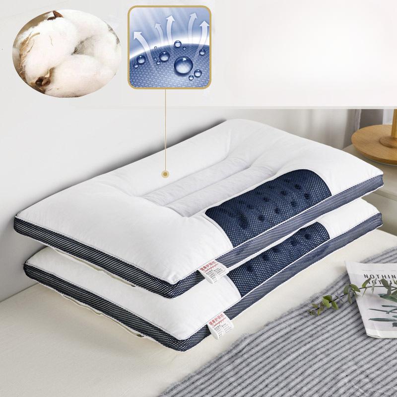 Pernă din bumbac Cassia, miez de pernă din hrișcă, pernă pentru adulți, pernă din bumbac pur, pernă pentru terapie magnetică