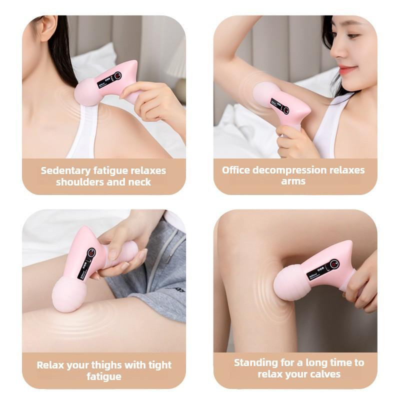 1pc Multi Functional Mini Fascia Gun for Home Use, Portable Muscle Relaxation, USB Charging, Electric Massage Fascia Instrument