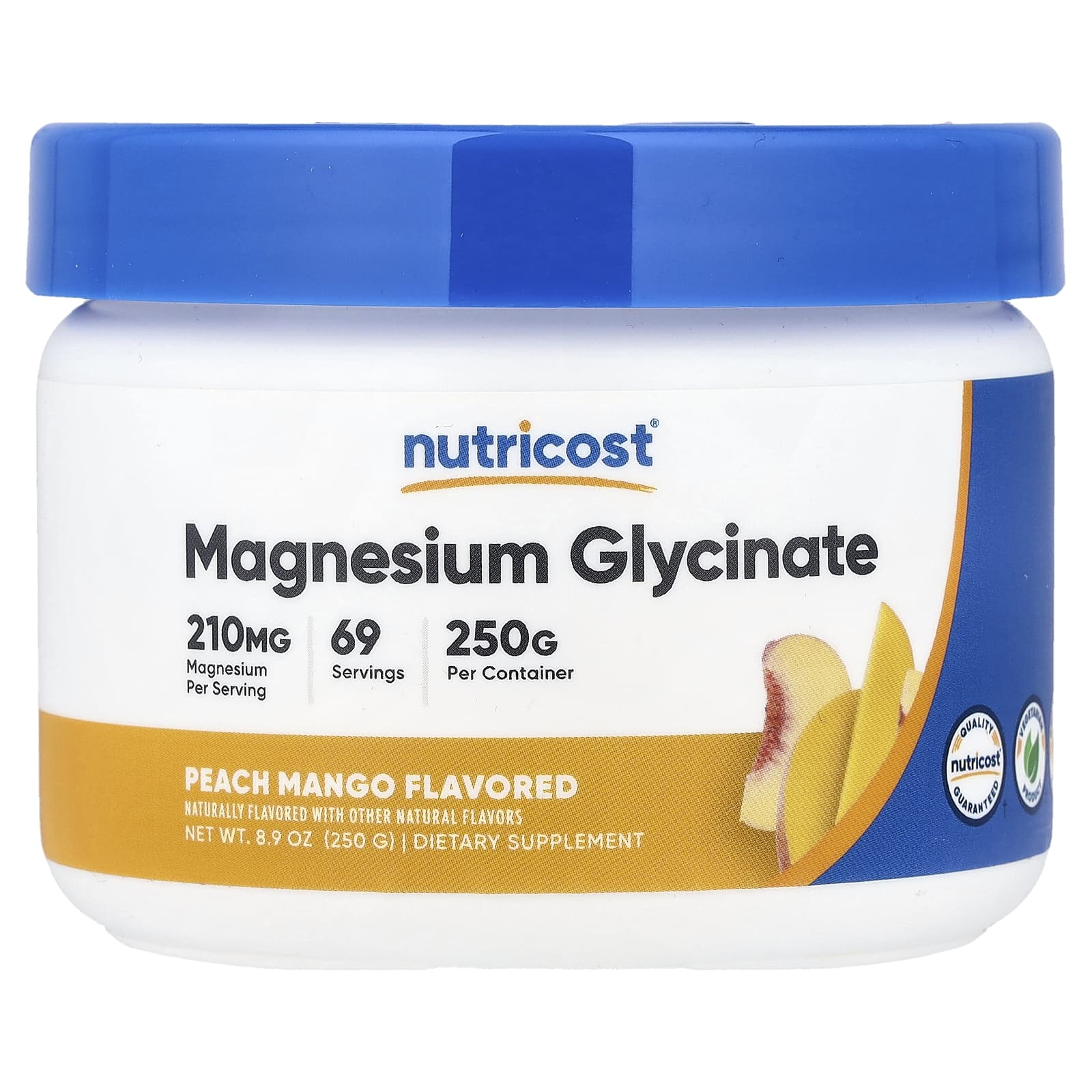 

Glycine Magnesium, Peach Mango, 250G(8.8Oz)