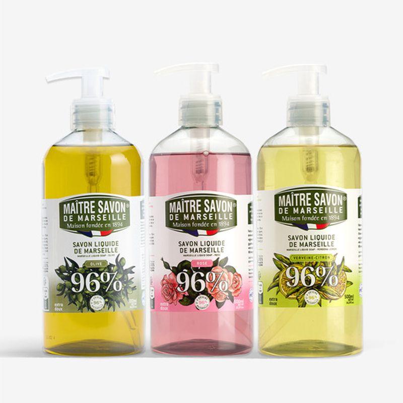 Original French Marseille Liquid Soap Cleanser 500ml