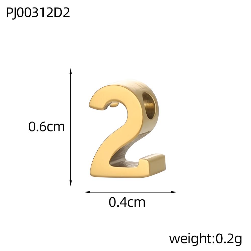 CARLIDANA Hot Sale Anniversary Stainless Steel Jewelry Creative Gold Color Silver Arabian Numbers Pendant Necklace Gifts Women