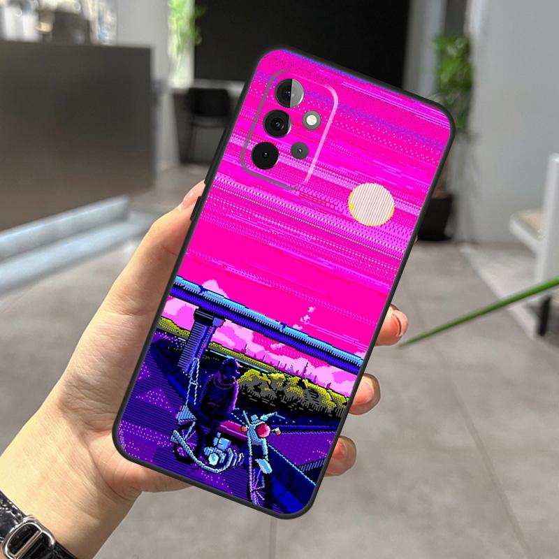 Neon Motorcycle Art Case For Samsung Galaxy A52 A32 A12 A56 A36 A54 A34 A14 A05 A16 A26 A13 A33 A53 A15 A35 A55