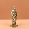 Brass Christ Statue With Fine Carved Details Vintage Antique Finish For Home Decor Collection Gifts
