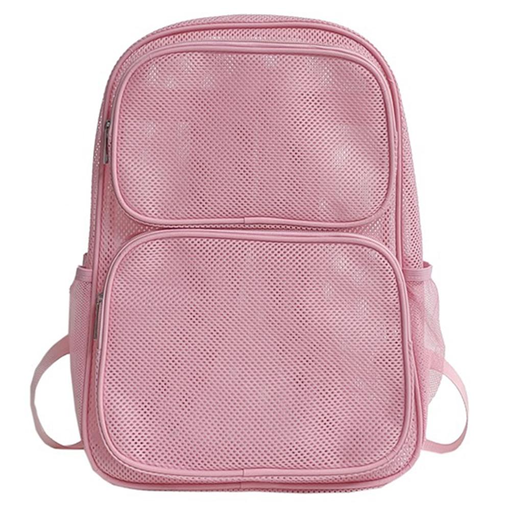Large Mesh Backpack See Through Mesh Backpack Breathable Mesh Bookbag with Comfort Straps Heavy Duty for Commuting Swimming