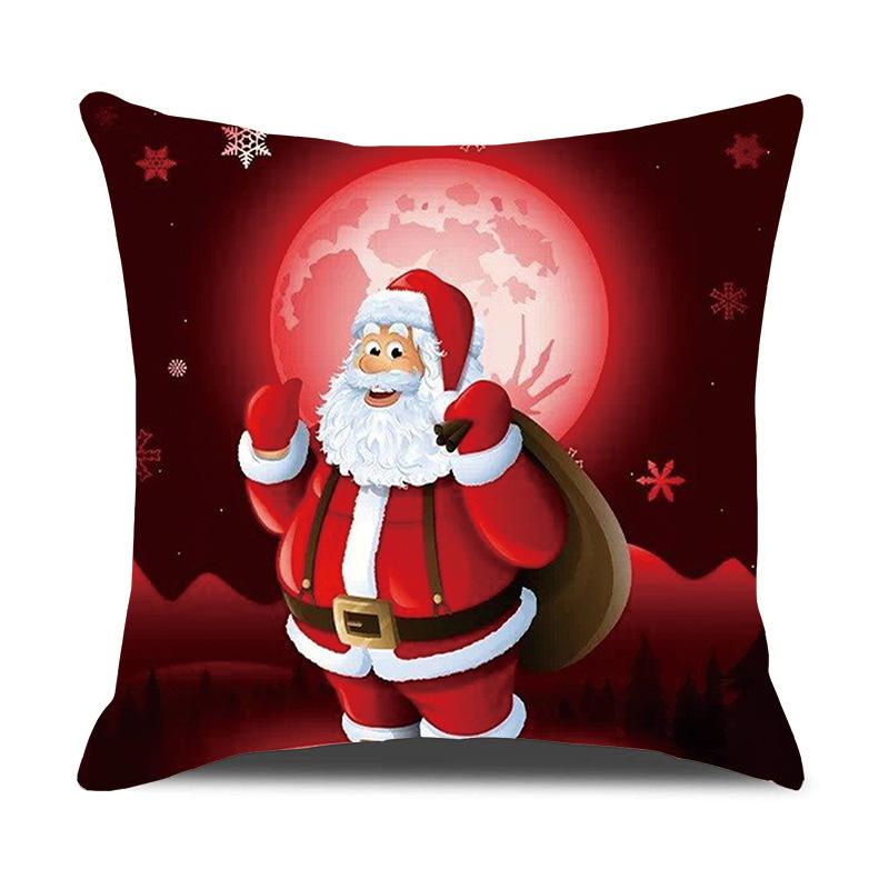 Amazon Cross-border Christmas Pillow Cover Car Pillow Sofa Cushion Can Be Customized