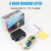 12V Auto Window Closer Module 4-Door Automatic Closing System Anti-Pinch Protection Window Lock Actuator For Car Truck SUV
