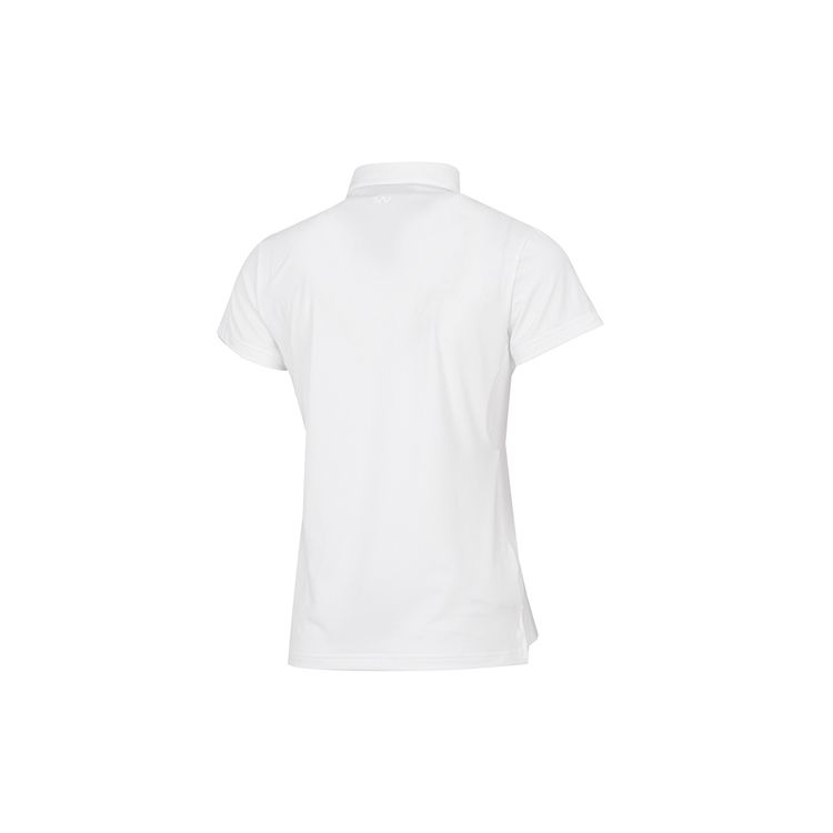 Under Armour Solid Color Sports Casual Short Sleeve Polo Shirt Women Tops White 22500525-100