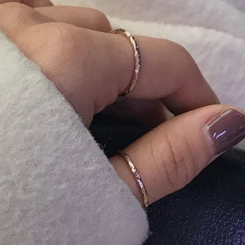 wolchang Wild texture Ring (1.3mm)