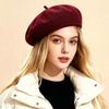 Popular European Beautiful Women Fashion Knitted Beret, Autumn and Winter Outdoor Warm Versatile Ins Knitted Hat