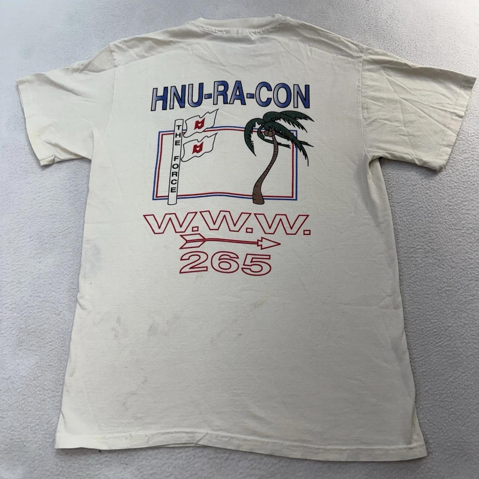 VTG HNU-RA-CON O Shot Caw Lodge T-Shirt OA Order of the Arrow Single Stitch Sz M S