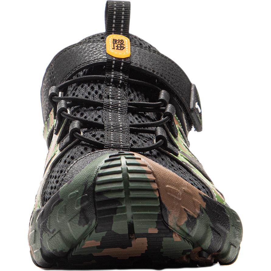 Li Ning Kids Outdoor Comfortable Versatile Non-Slip Low-Top Sandals Kids Sandals Black Green YKEV016-7