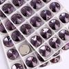 High Quality Rivoli 80+ Colors Rhinestones Crystal AB Sew-on Glass Gems Clothing Flatback Sewing Stones Women Bling Bling Shine