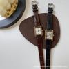 Niche Square Dial Compact Belt Watch Women's Simple Casual White