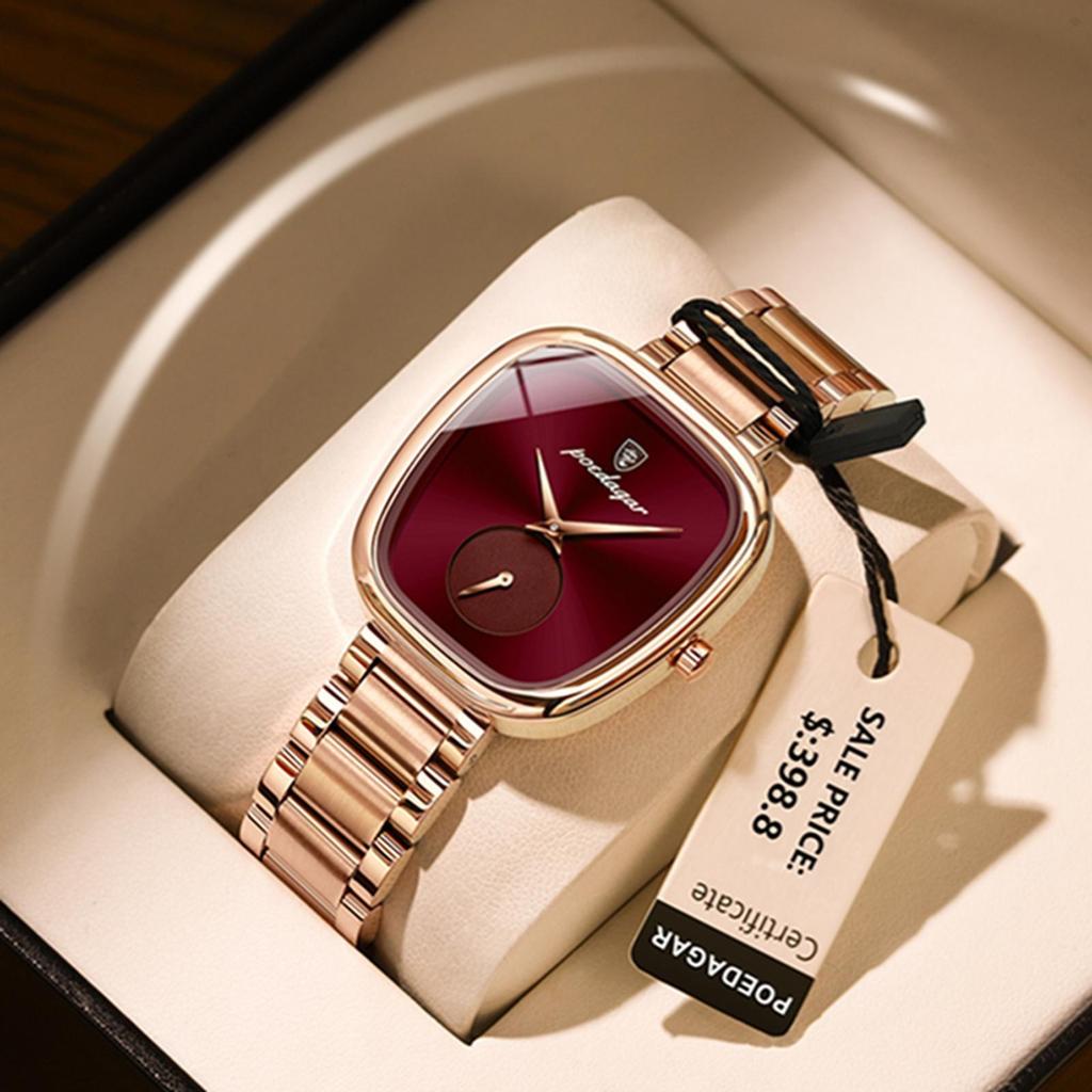 Luxury Ladies Watch Stainless Steel Waterproof Quartz Watch High Quality Female Clock Elegant Women's Watches